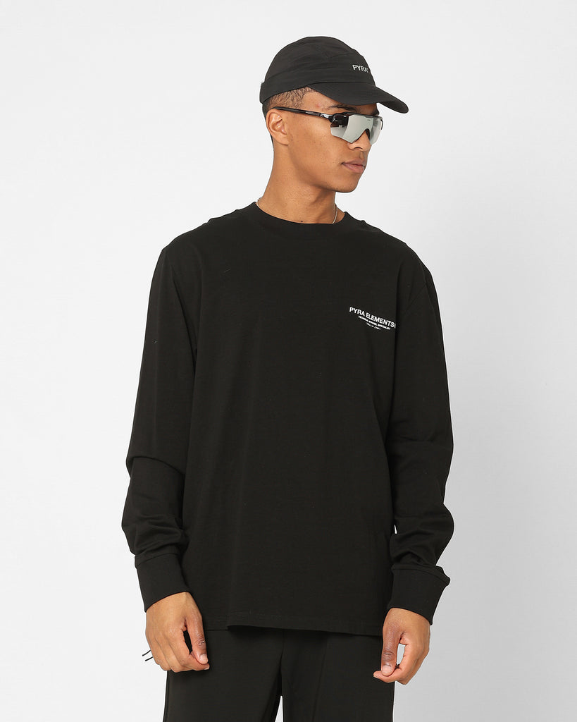 Pyra Markers Long Sleeve T-Shirt Black/White