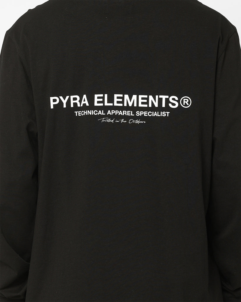 Pyra Markers Long Sleeve T-Shirt Black/White