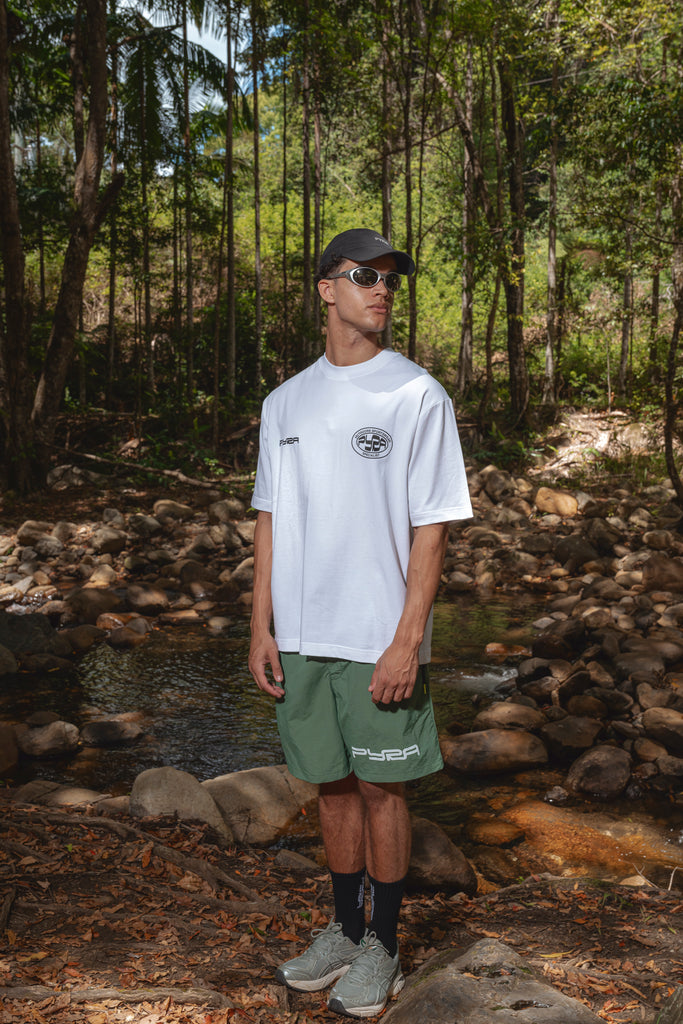 OUTDOORS BOX TEE - WHITE