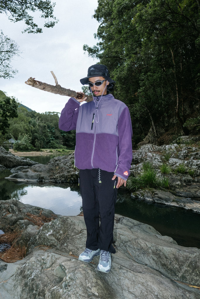 POLARTEC ZIP JACKET - PURPLE