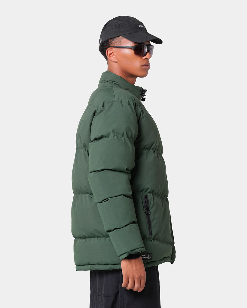 PADDED PUFFA JACKET GREEN PYRA ELEMENTS