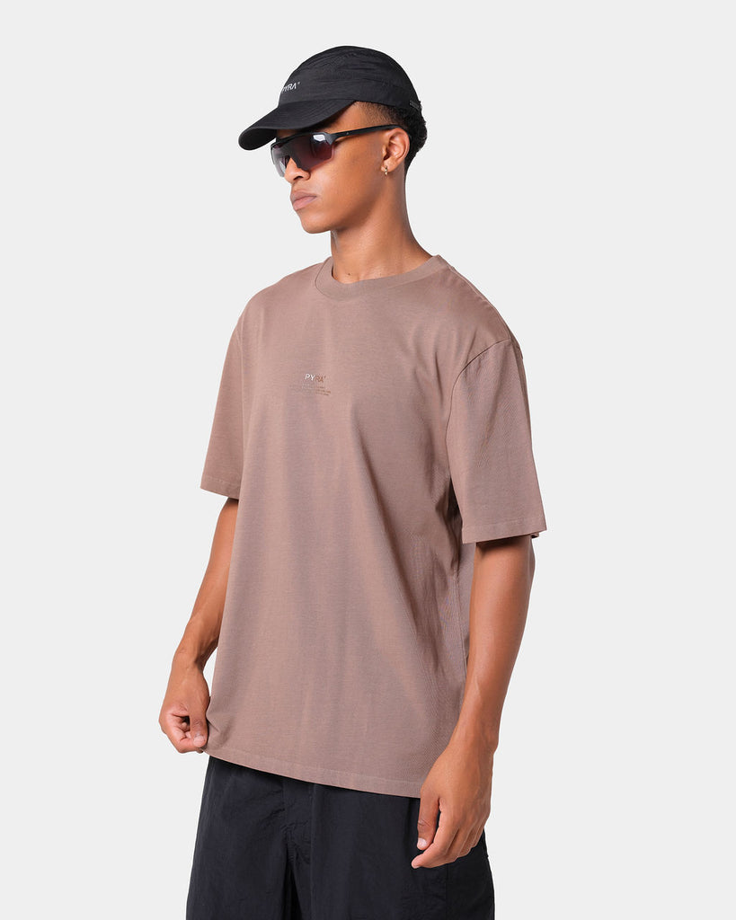 STACKED LOGO TEE MUSHROOM