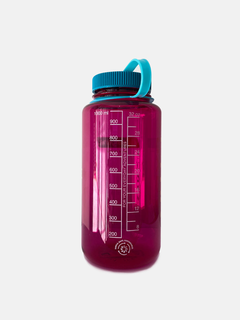 Nalgene Wide Mouth Water Bottle, 32 oz Purple w/ Black Cap