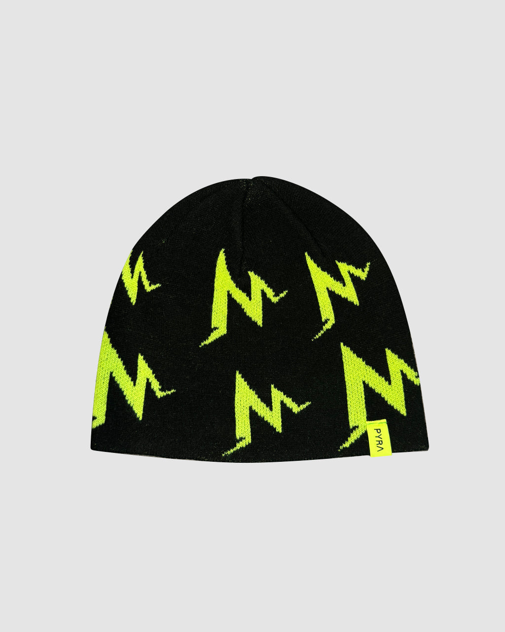 MT LOGO BEANIE- BLACK / VOLT