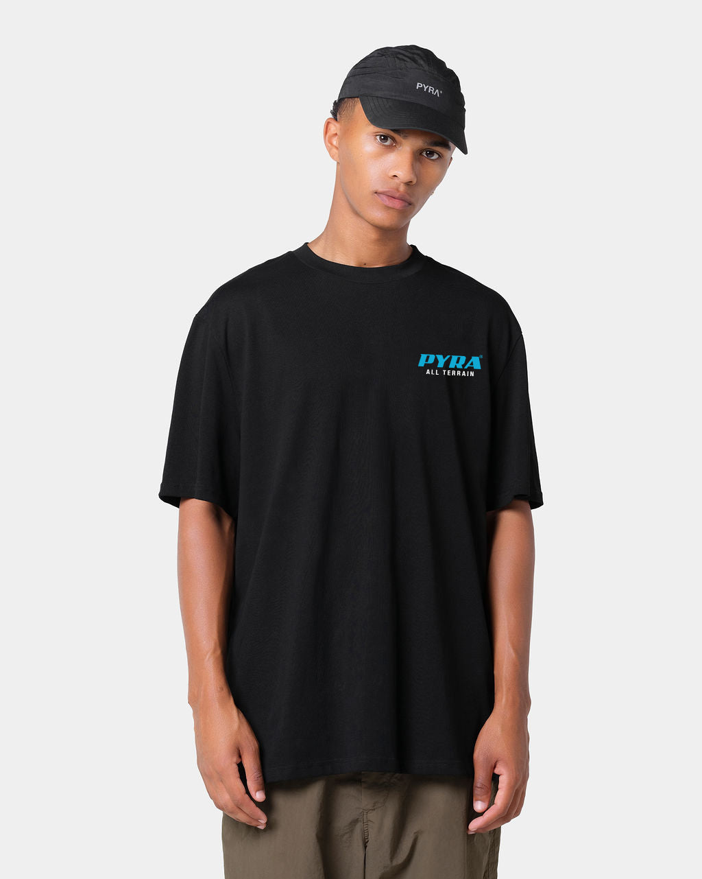 ALL TERRAIN TEE - BLACK / TEAL