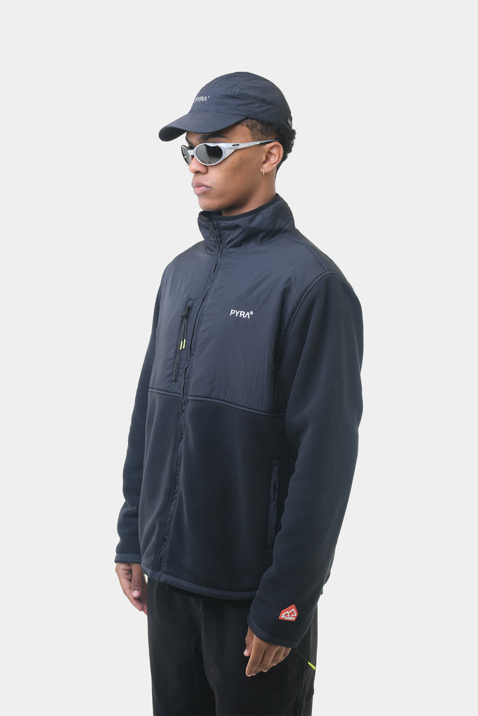 POLARTEC ZIP JACKET - BLACK