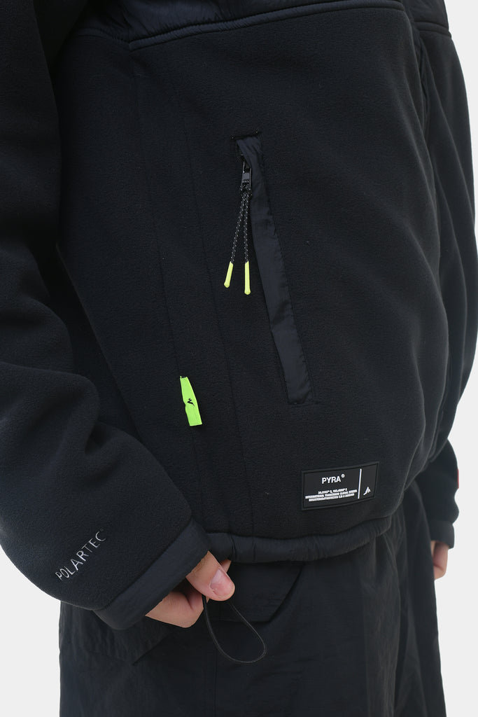 POLARTEC ZIP JACKET - BLACK