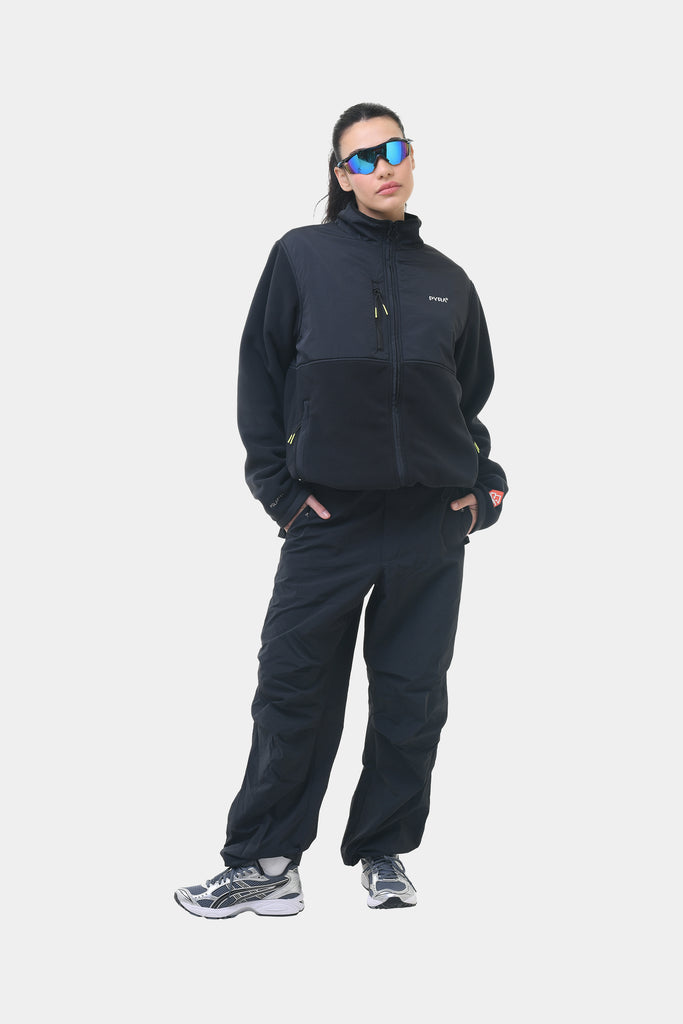 POLARTEC ZIP JACKET - BLACK