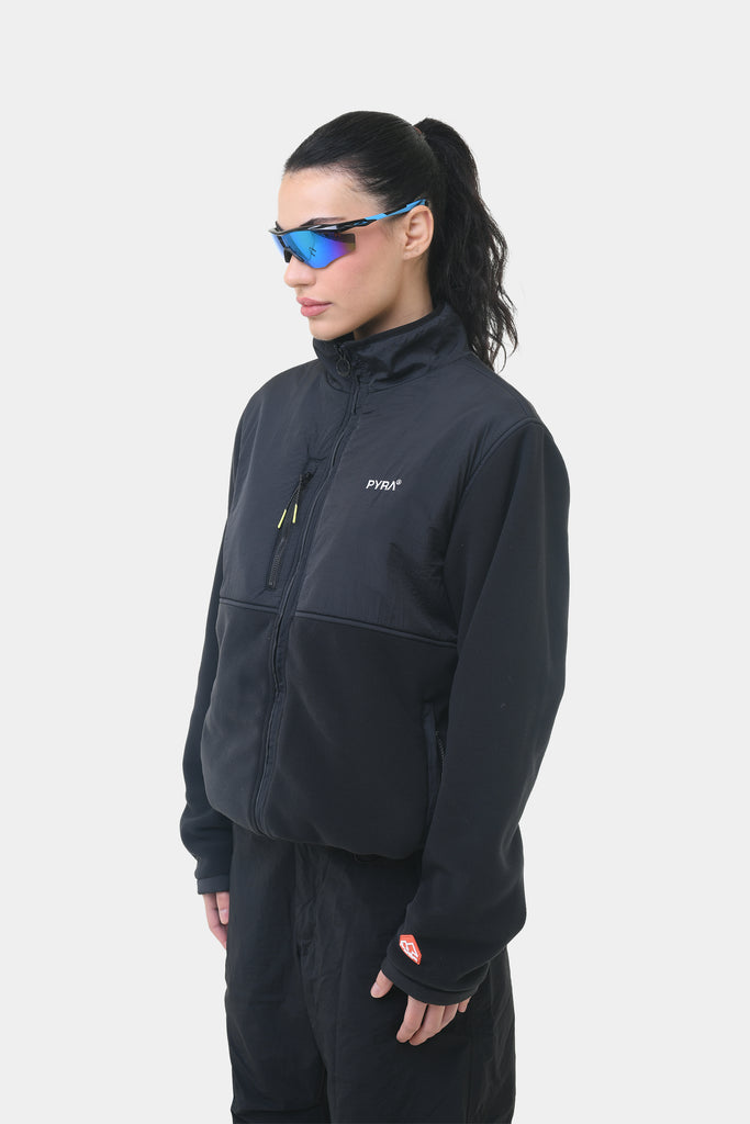 POLARTEC ZIP JACKET - BLACK