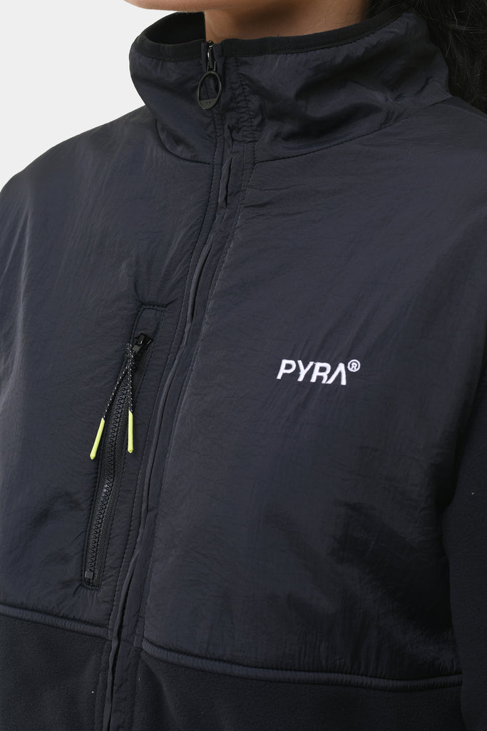 POLARTEC ZIP JACKET - BLACK