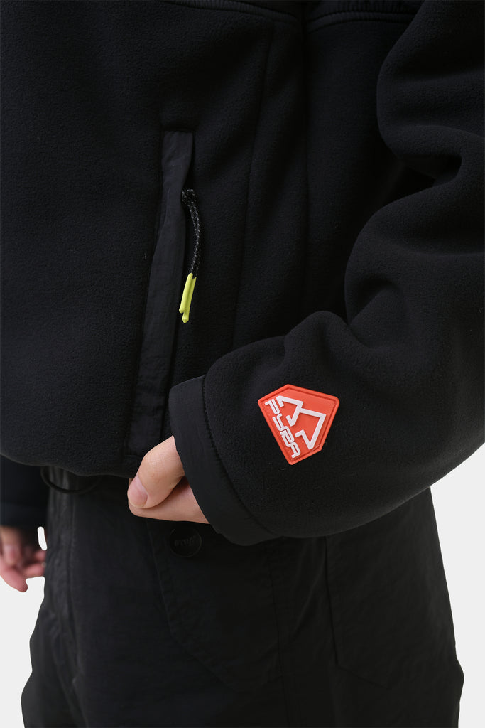 POLARTEC ZIP JACKET - BLACK