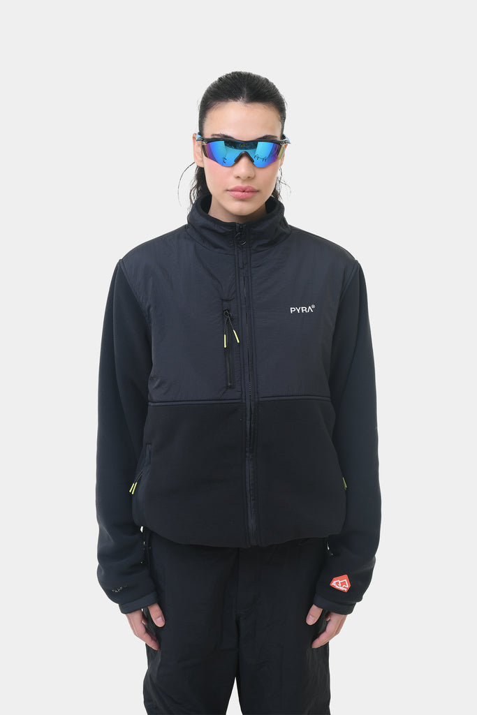 POLARTEC ZIP JACKET - BLACK