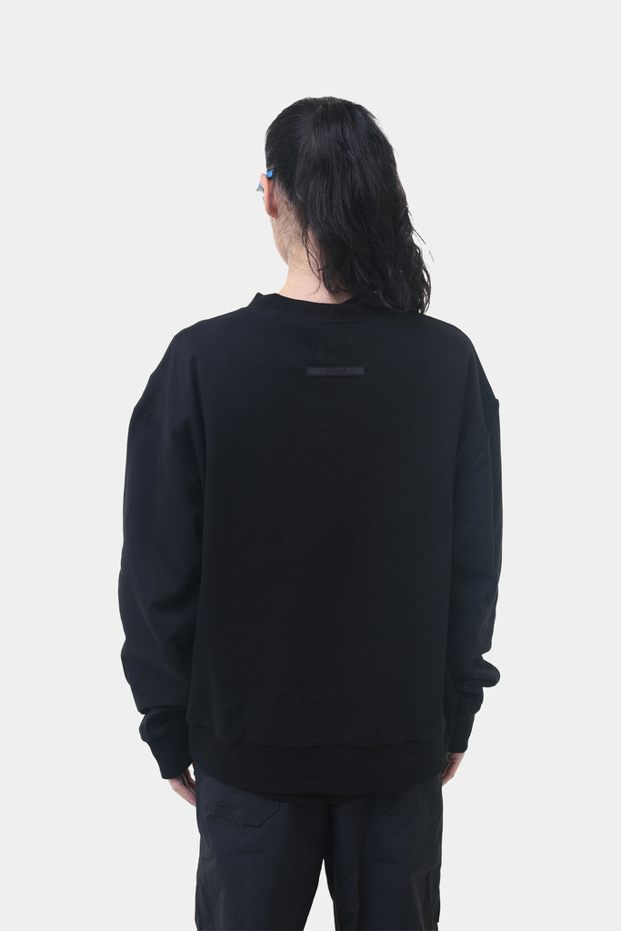 APPLIQUE CREW BLACK