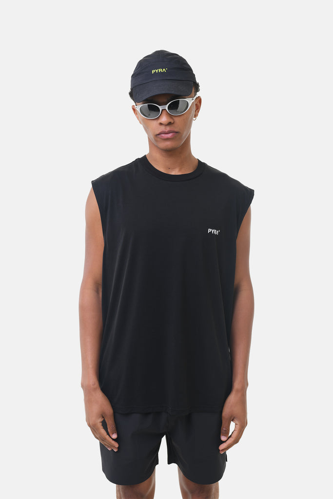 NERO OVERSIZED TANK- BLACK