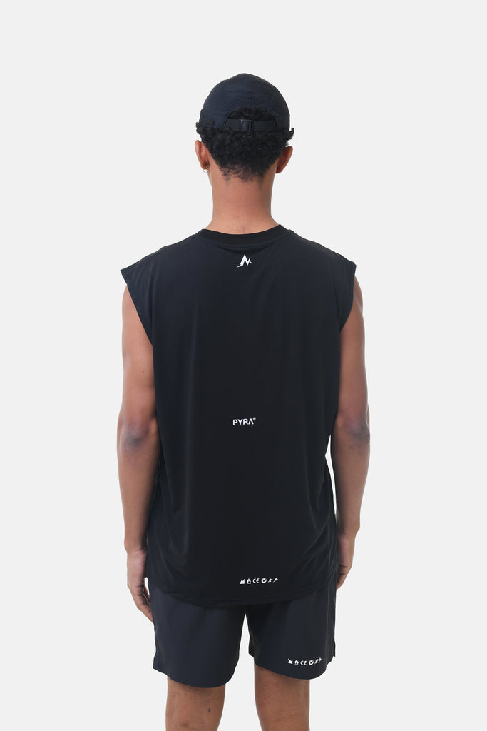 NERO OVERSIZED TANK- BLACK