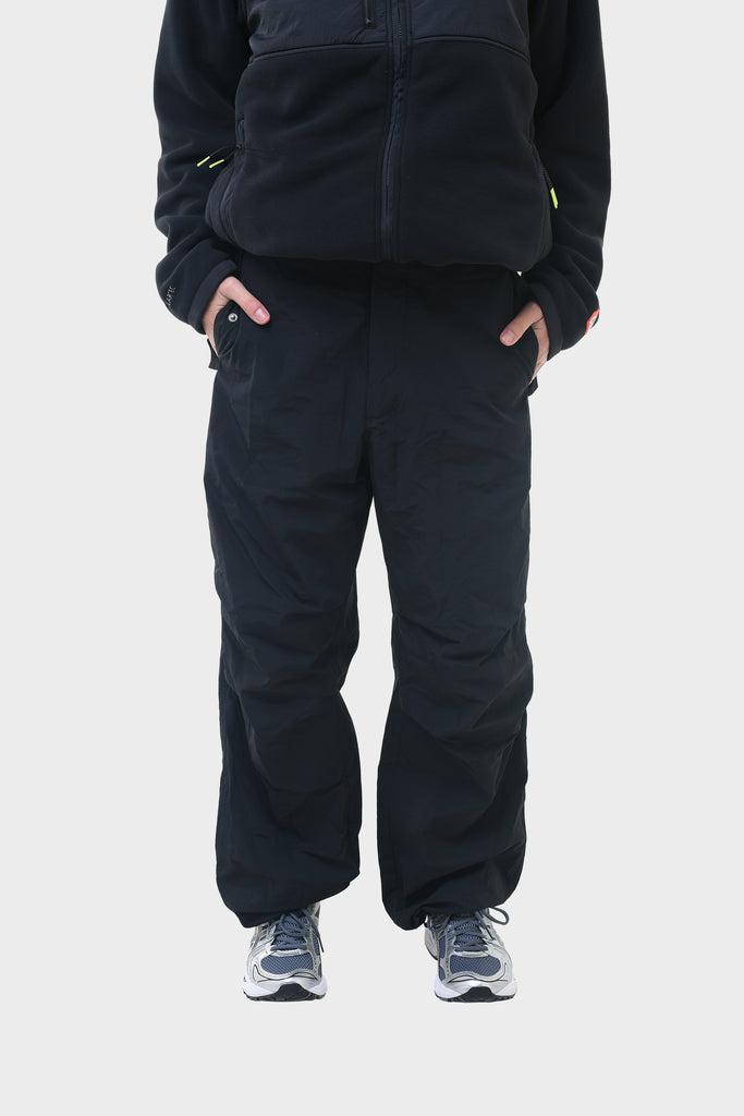 NYLON PARACHUTE PANT BLACK