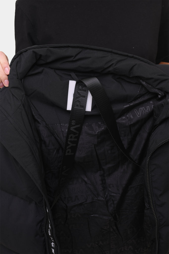 PYRA Padded Puffa Jacket Black