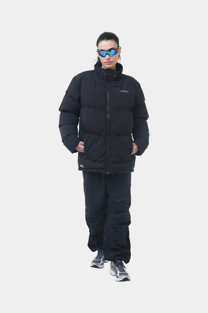 PYRA Padded Puffa Jacket Black