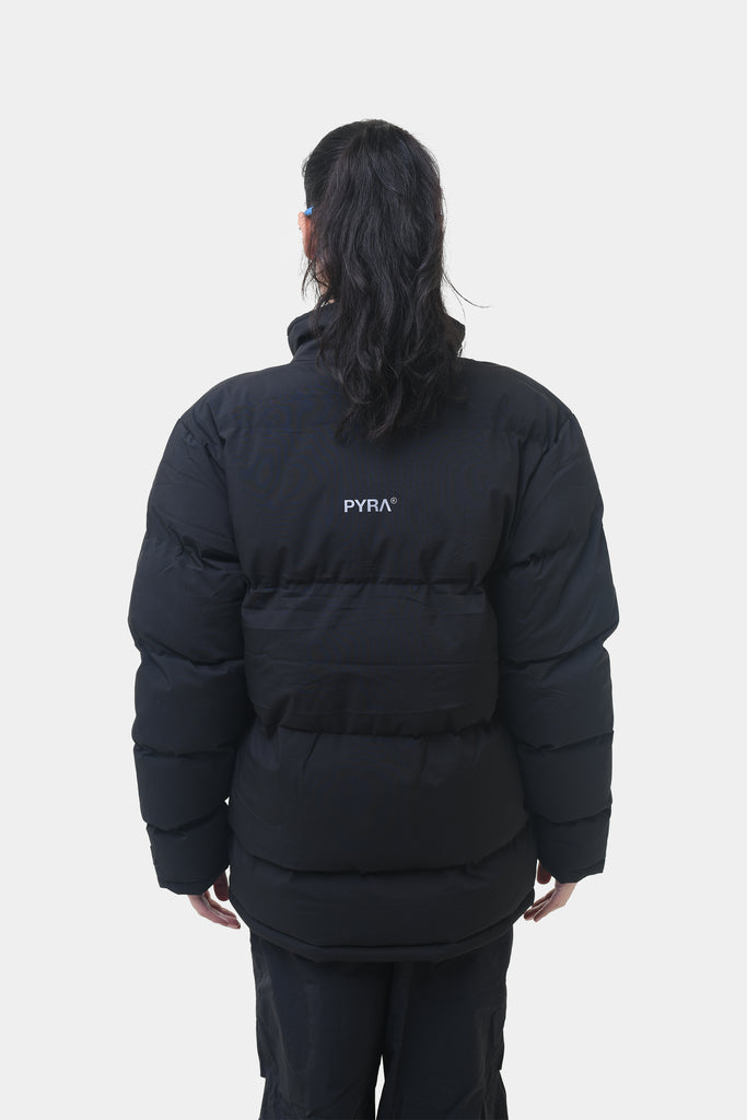 PYRA Padded Puffa Jacket Black