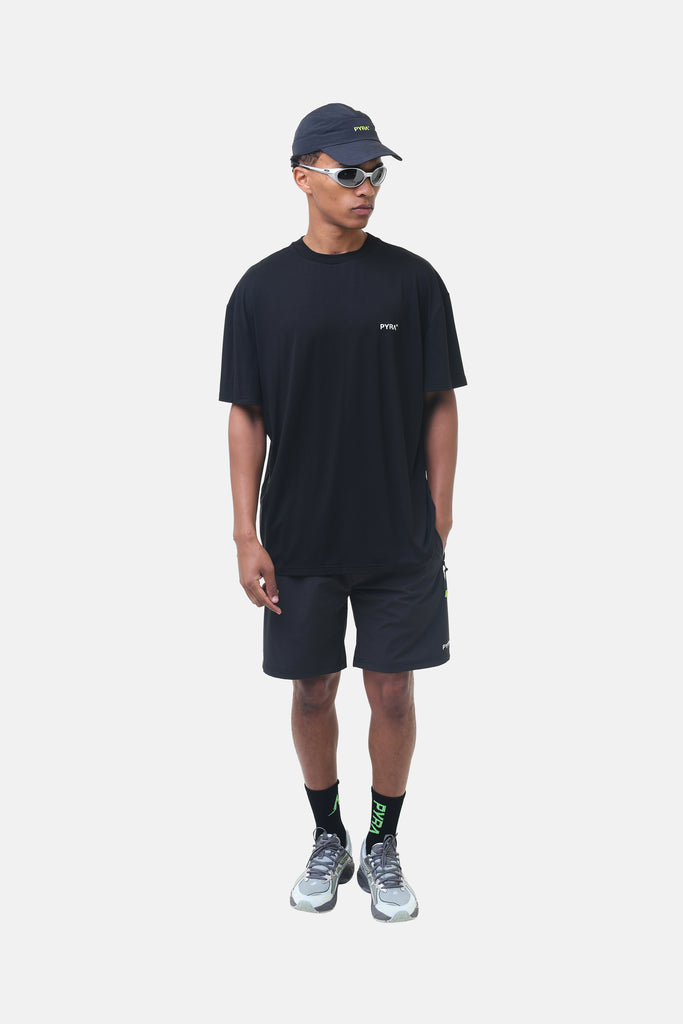 NERO REP OVERSIZED TEE - BLACK