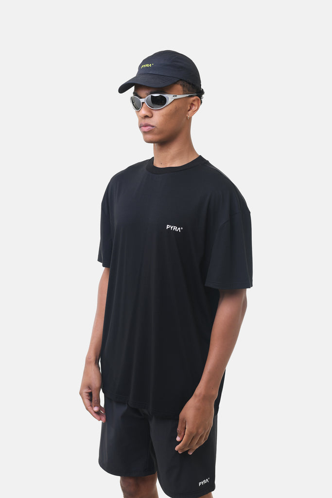 NERO REP OVERSIZED TEE - BLACK