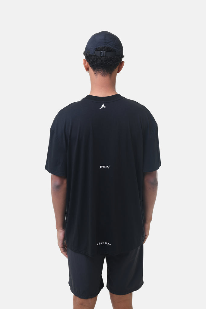 NERO REP OVERSIZED TEE - BLACK