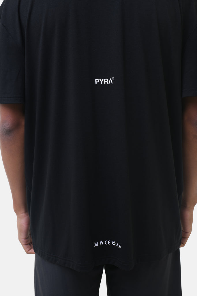 NERO REP OVERSIZED TEE - BLACK