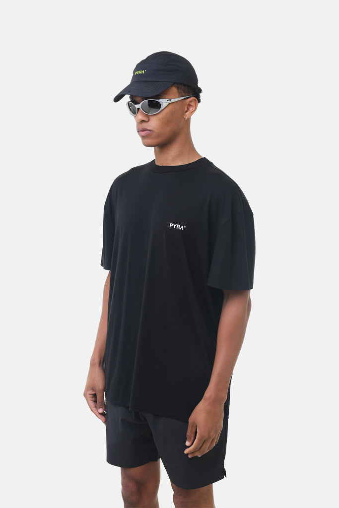 NERO REP OVERSIZED TEE - BLACK