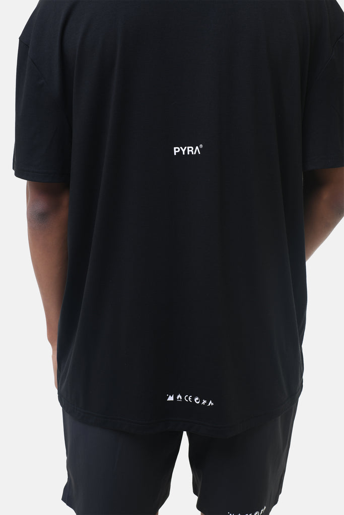 NERO REP OVERSIZED TEE - BLACK