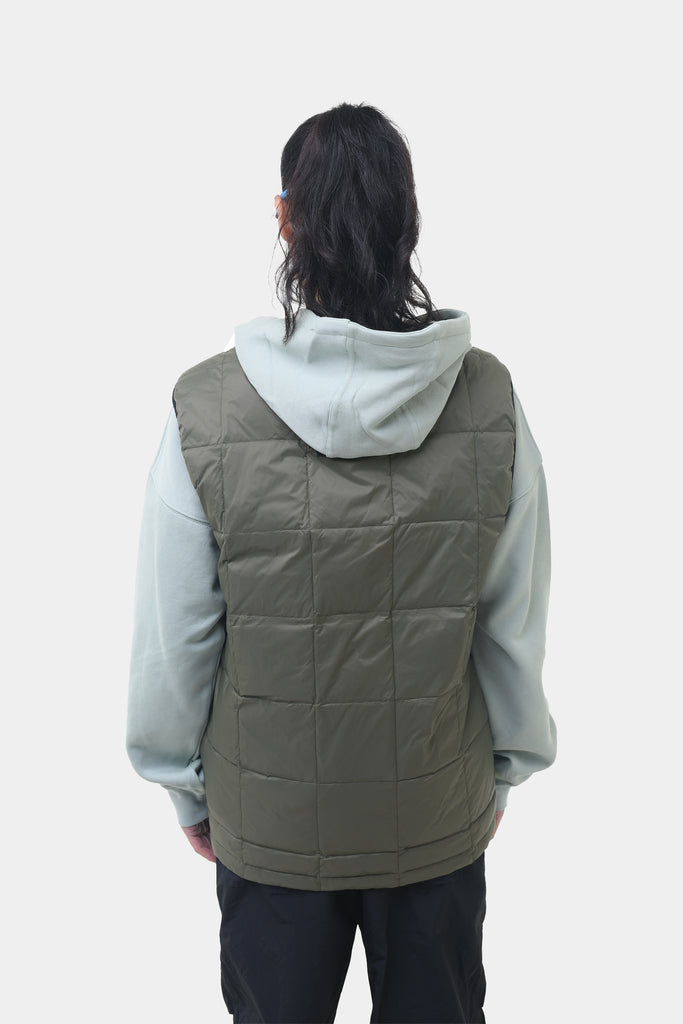 PACKABLE PUFFA VEST OLIVE / ORANGE