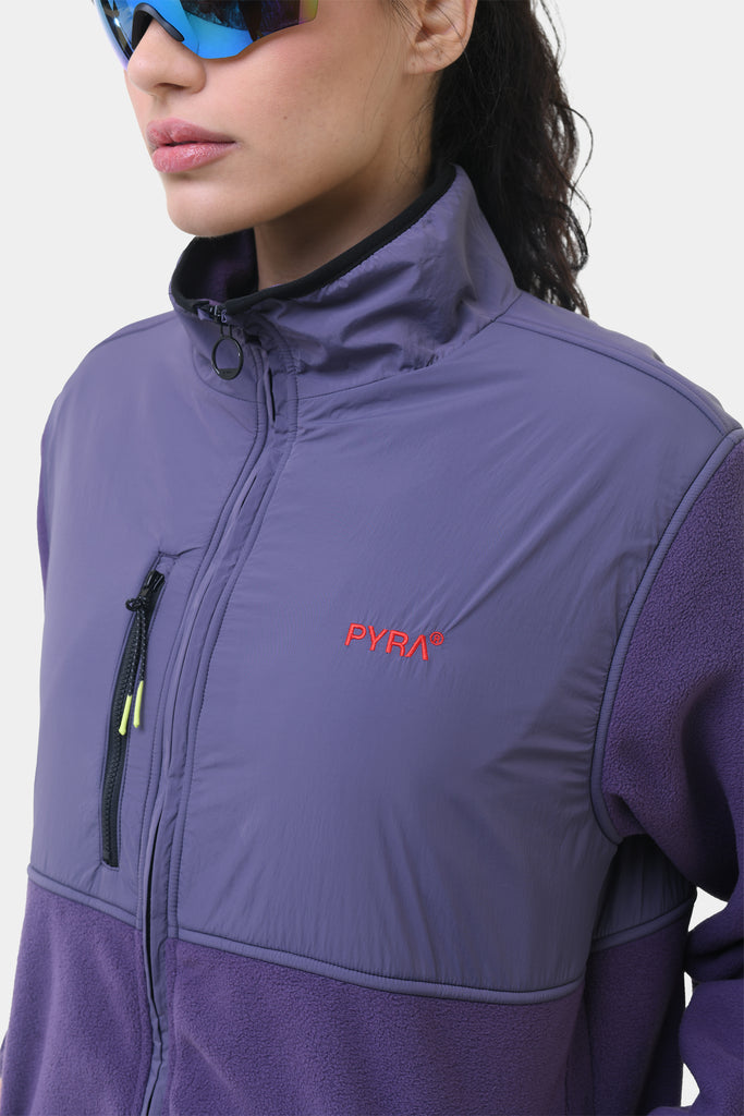 POLARTEC ZIP JACKET - PURPLE