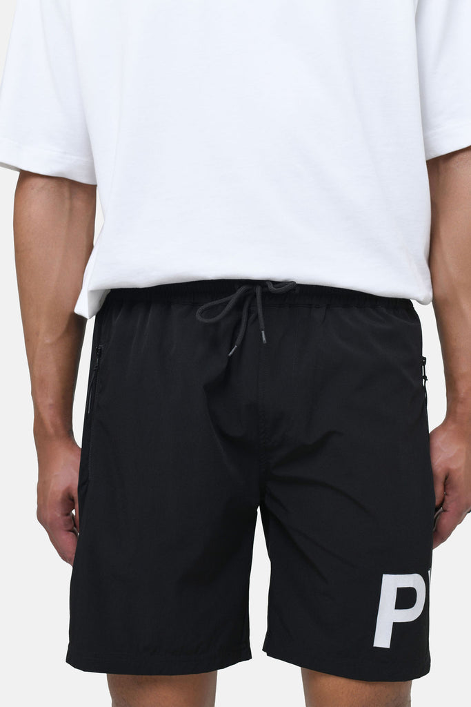 TEAM NYLON SHORT - BLACK