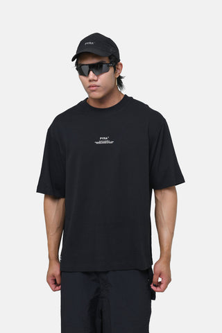 STACKED BOX LOGO TEE - BLACK