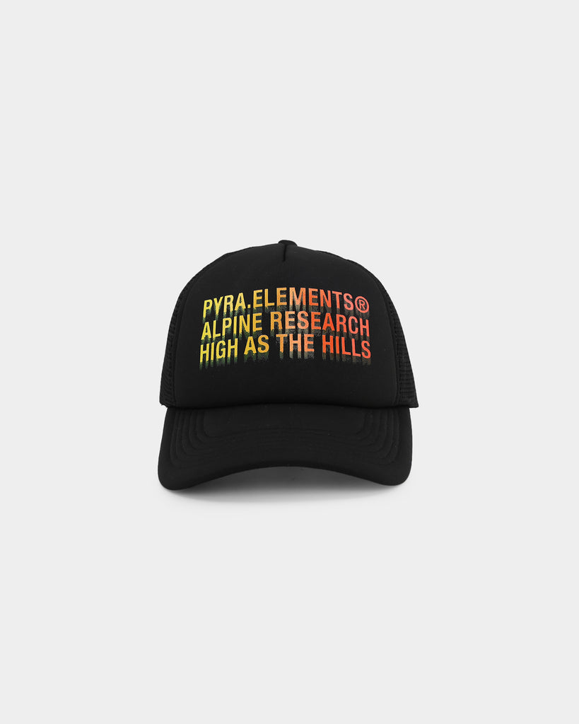 PYRA Hills Trucker Snapback Black/Orange