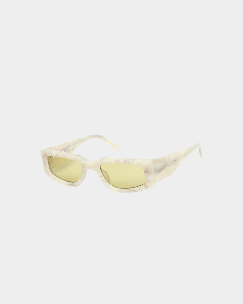 Louis Vuitton White Marble 'Charleston' Sunglasses worn by Future