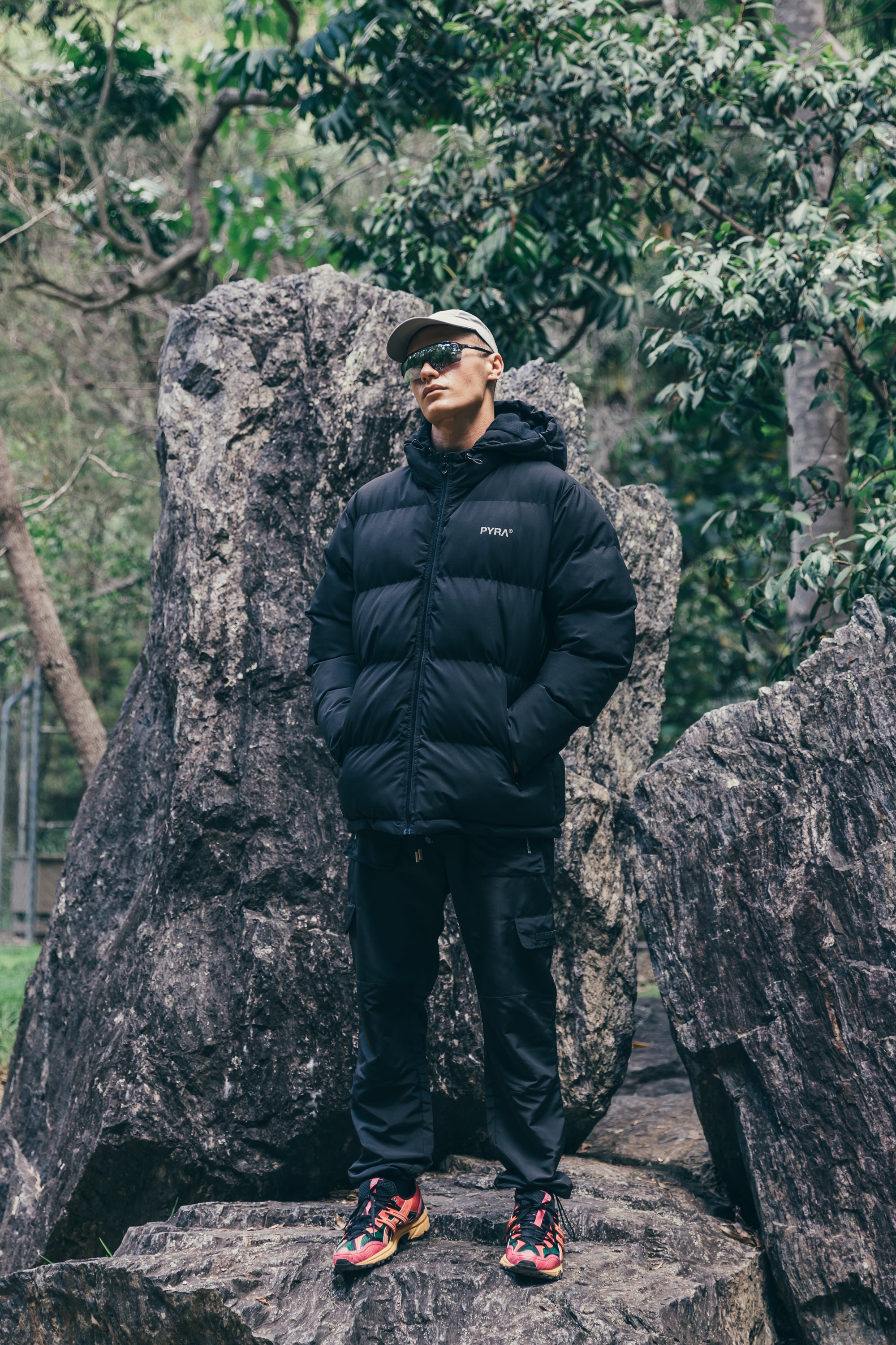 PYRA Alpine Puffa Jacket Black